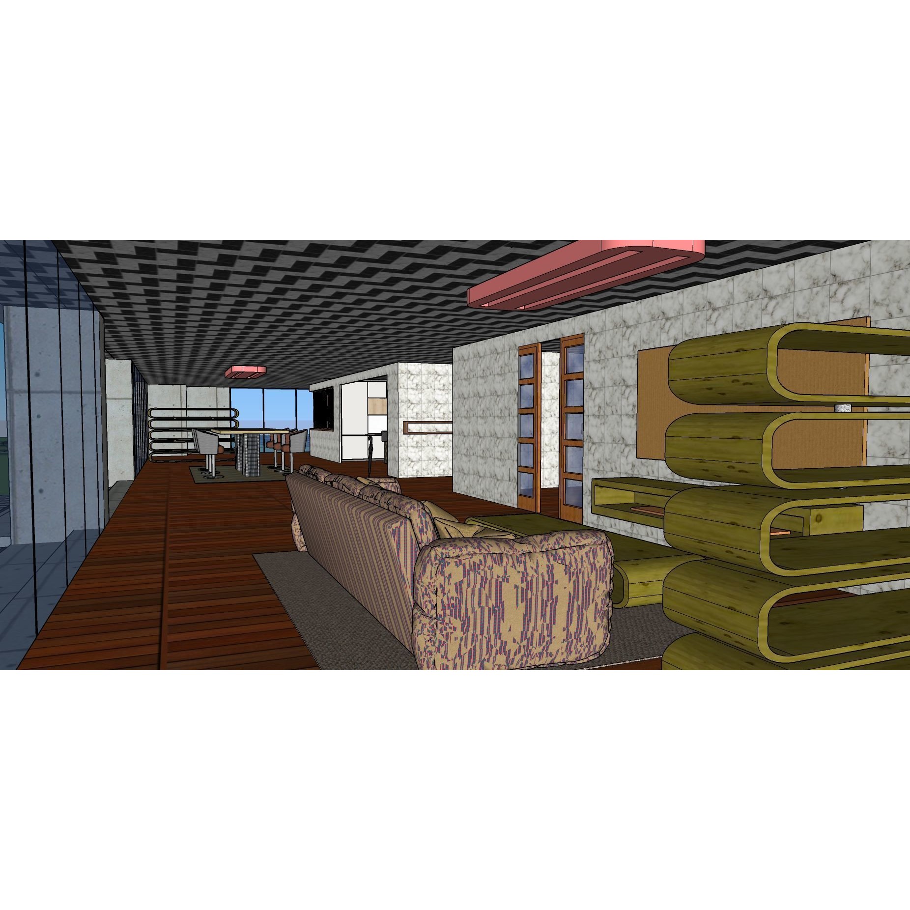 Modern Villa 3D Model – Minimalist Concrete Architecture with Luxury Landscape - View 66