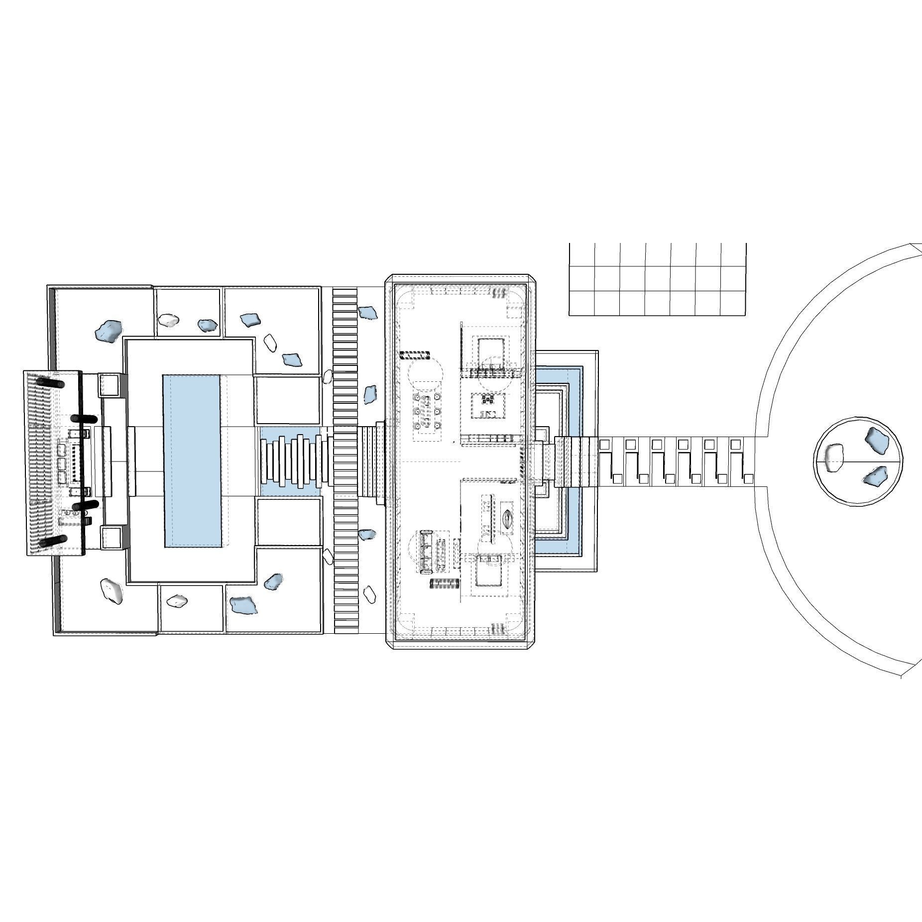 Modern Villa 3D Model – Minimalist Concrete Architecture with Luxury Landscape - View 75