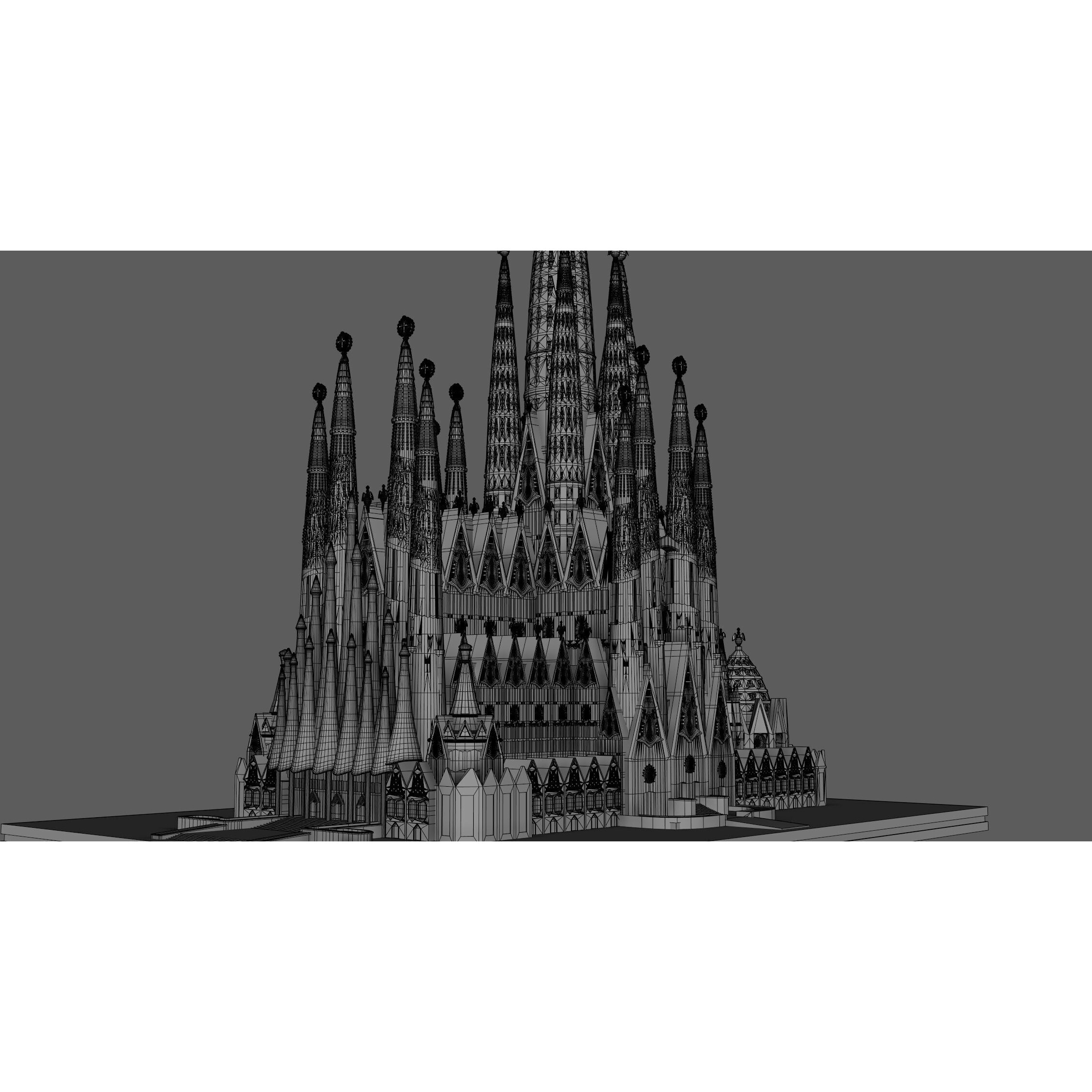 Sagrada Familia - Game-Ready 3D Model - View 20
