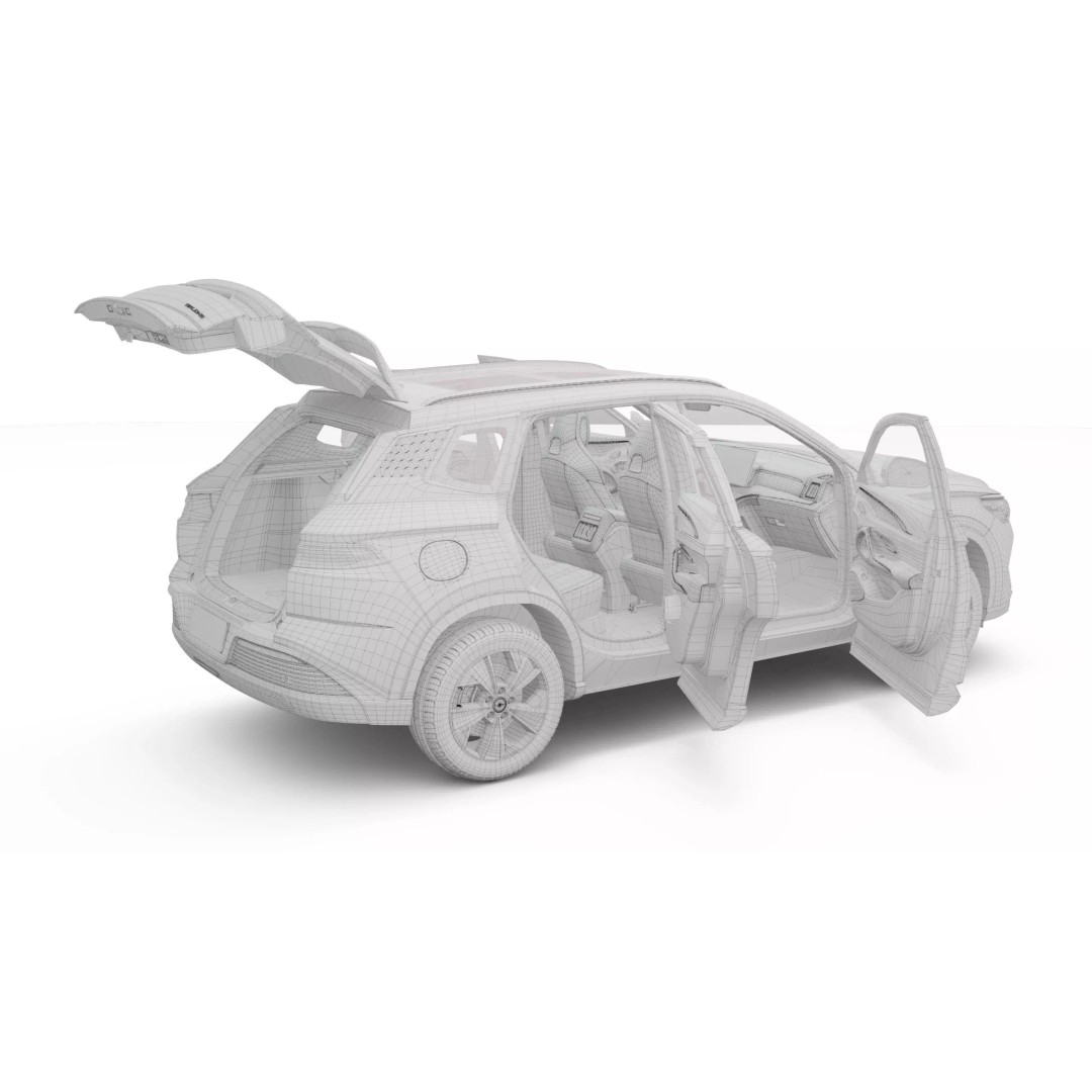 2026 BYD Sealion 3D Model – Realistic SUV with Interior, FBX, Blender