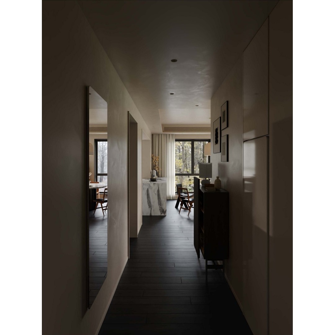 Living Room Restaurant 3D Model – Fully Textured Indoor Scene, FBX, OBJ - View 5