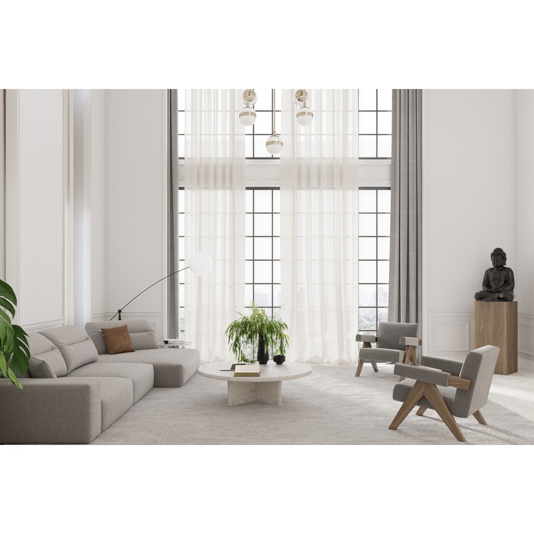 Modern Villa 3D Model – High-Quality Architectural Design, FBX, OBJ - View 11