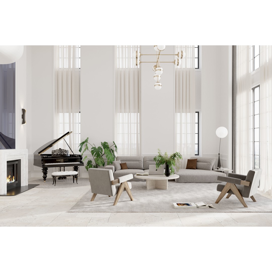 Modern Villa 3D Model – High-Quality Architectural Design, FBX, OBJ - View 8