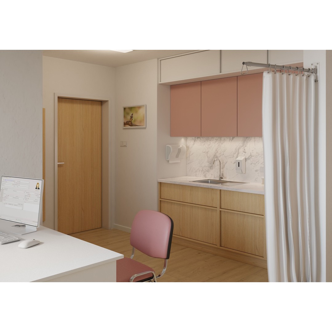 Medical Office 3D Model – PBR Interior Scene, Blender, FBX, OBJ - View 10