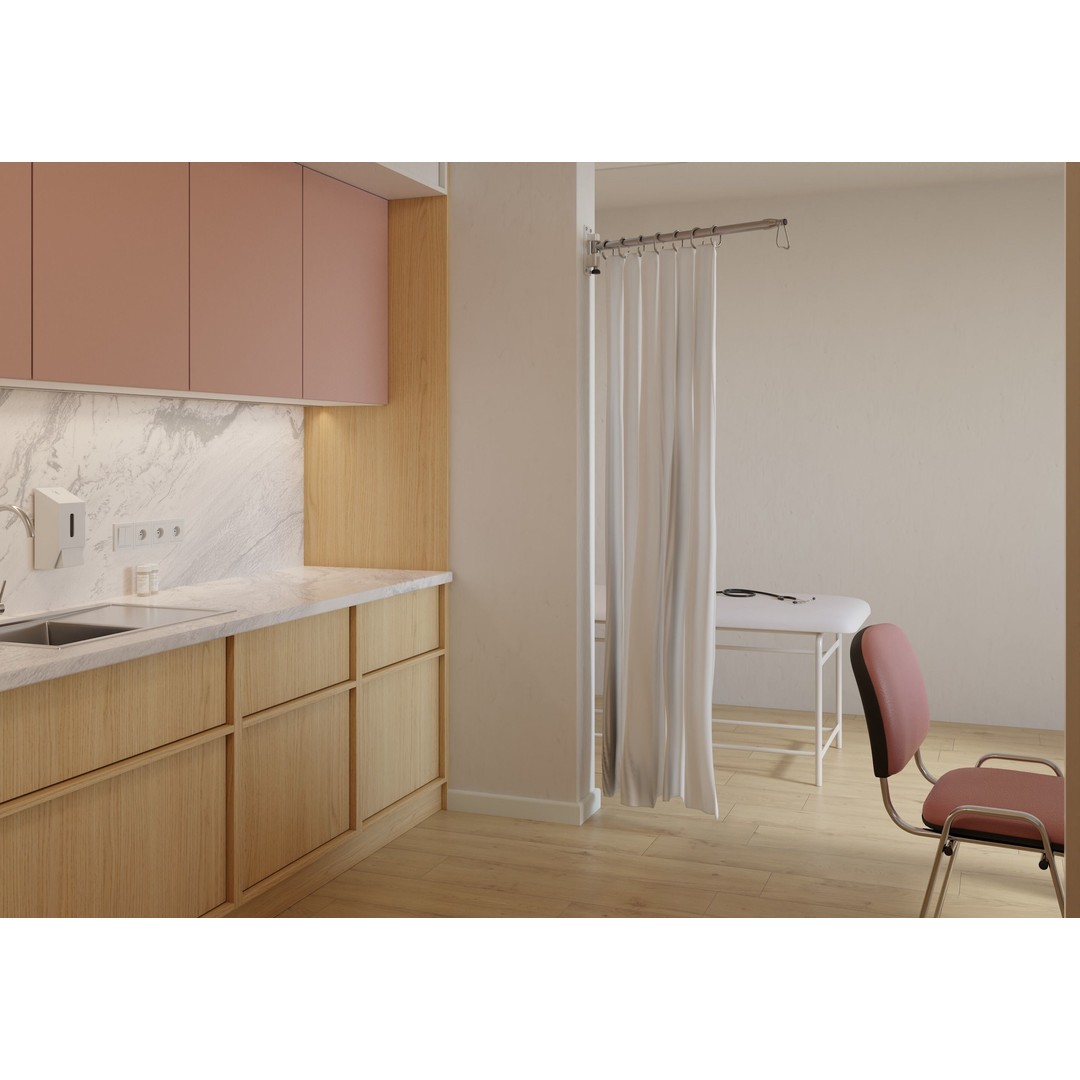 Medical Office 3D Model – PBR Interior Scene, Blender, FBX, OBJ - View 12