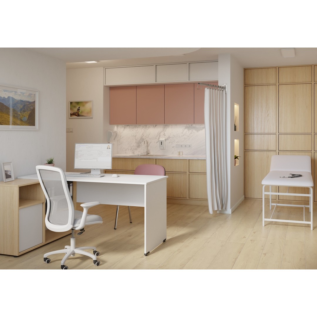 Medical Office 3D Model – PBR Interior Scene, Blender, FBX, OBJ - View 3