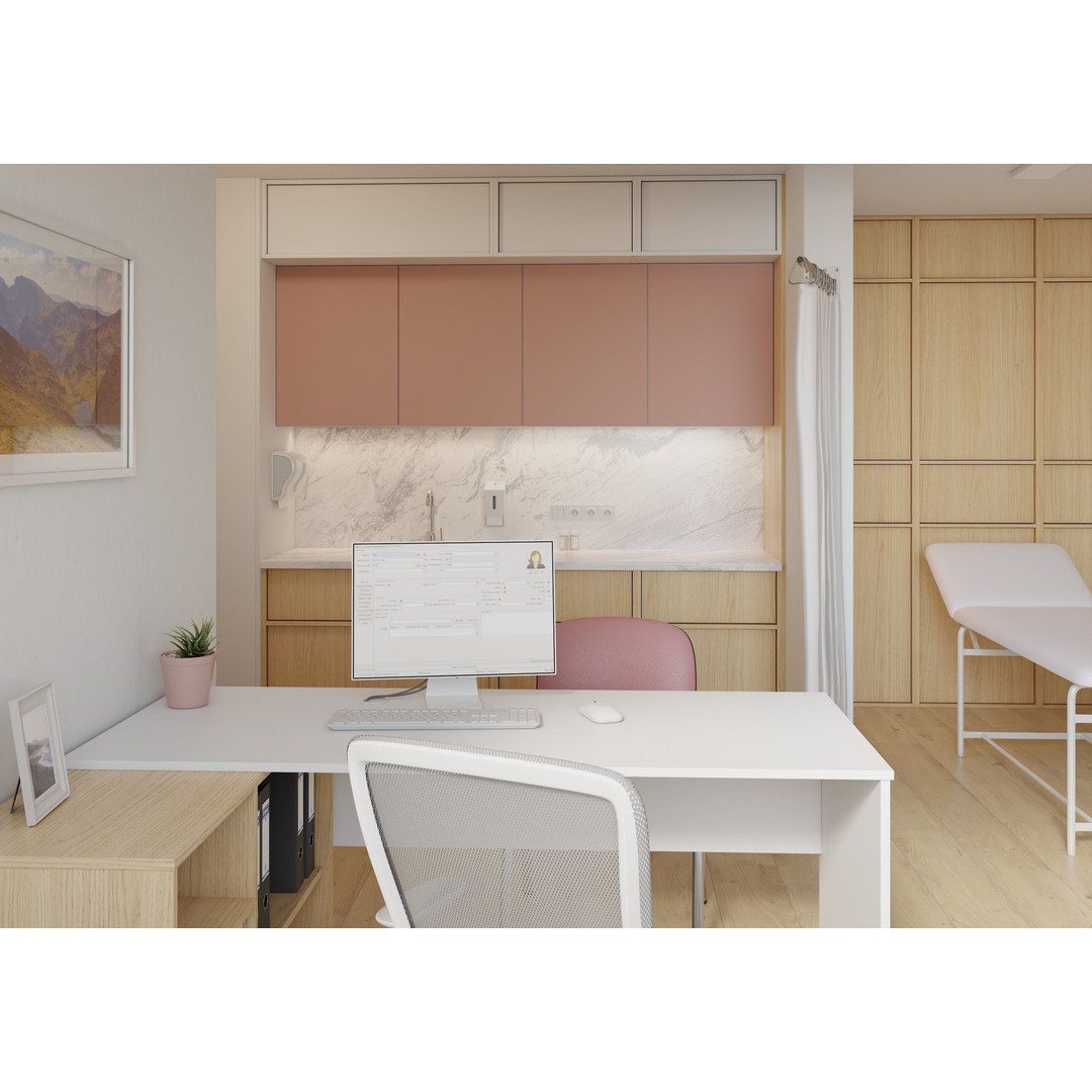 Medical Office 3D Model – PBR Interior Scene, Blender, FBX, OBJ - View 5