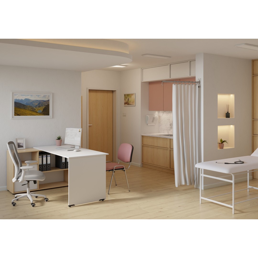 Medical Office 3D Model – PBR Interior Scene, Blender, FBX, OBJ - View 6