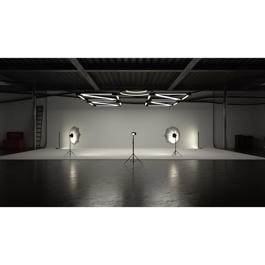 Studio Environment 3D Model – Clean Design for Automotive Renders, FBX & OBJ - View 2
