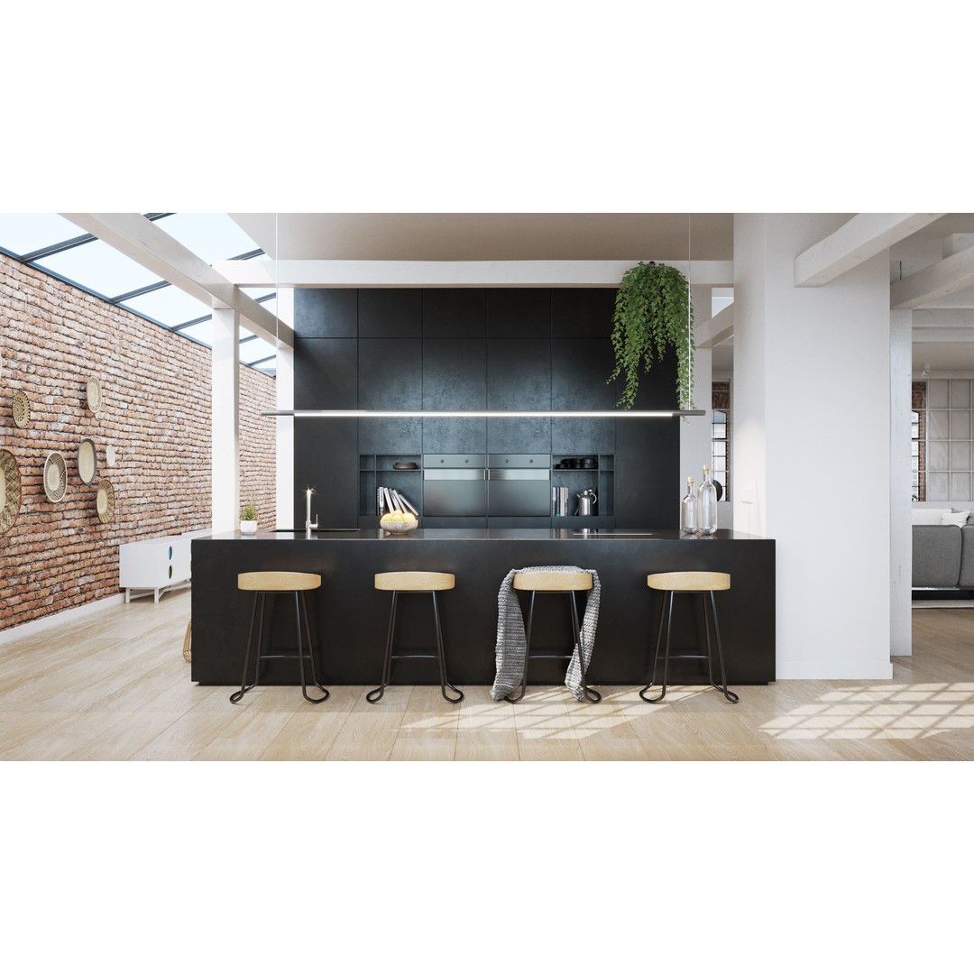 Workshop Apartment 3D Model – Modern Interior, Cinema 4D, Corona Renderer - View 13