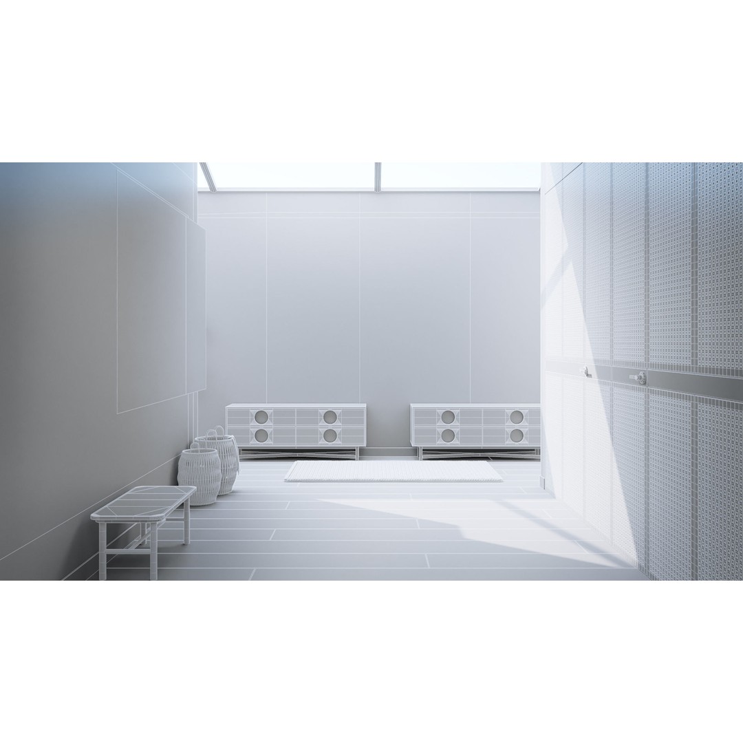 Workshop Apartment 3D Model – Modern Interior, Cinema 4D, Corona Renderer - View 21