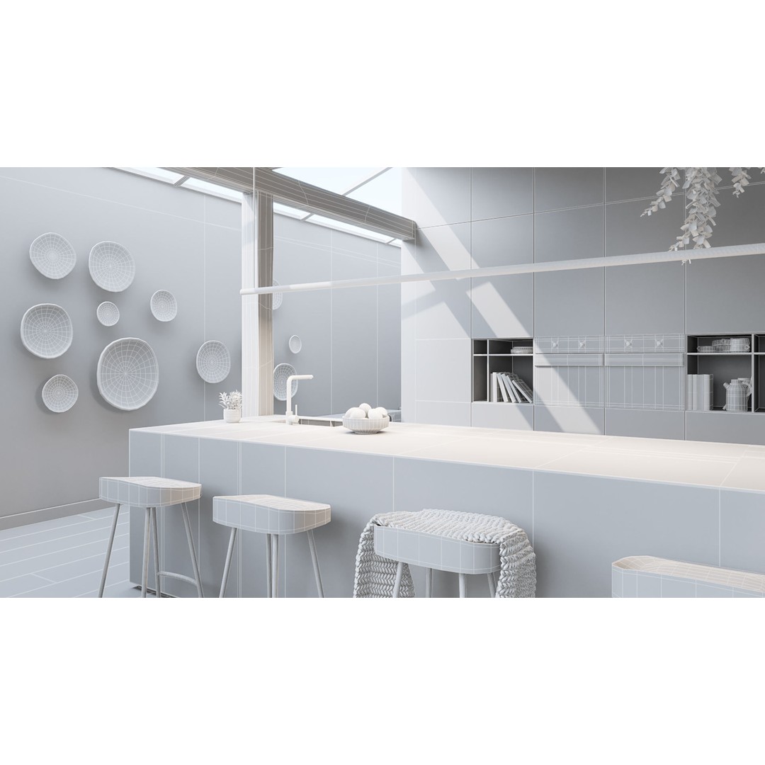 Workshop Apartment 3D Model – Modern Interior, Cinema 4D, Corona Renderer - View 25