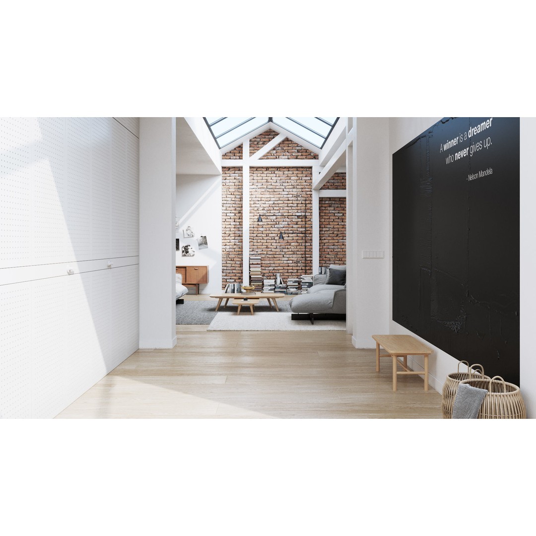 Workshop Apartment 3D Model – Modern Interior, Cinema 4D, Corona Renderer - View 5