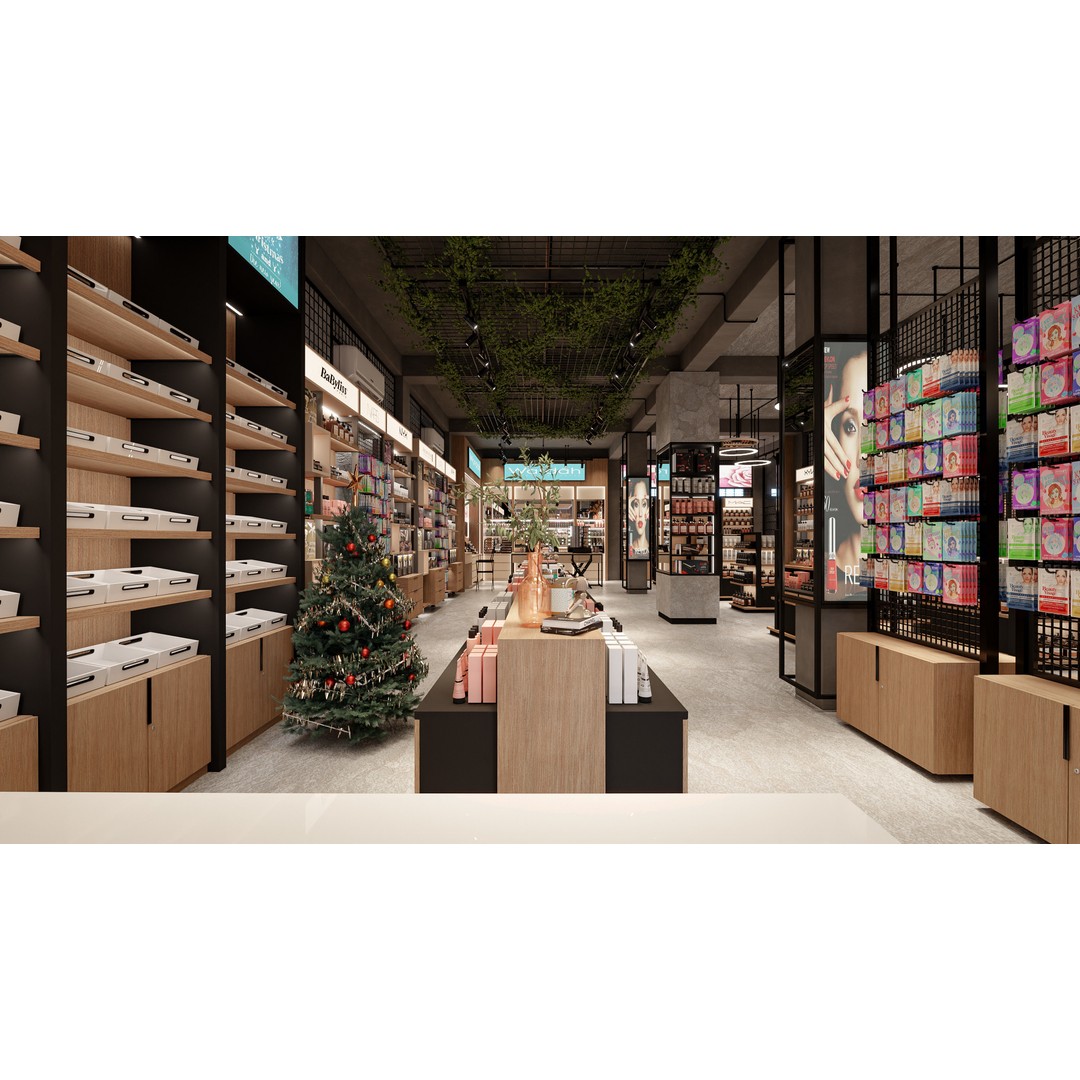 Cosmetic Store Scene 3D Model – PBR Interior Asset, Blender, FBX, OBJ - View 8