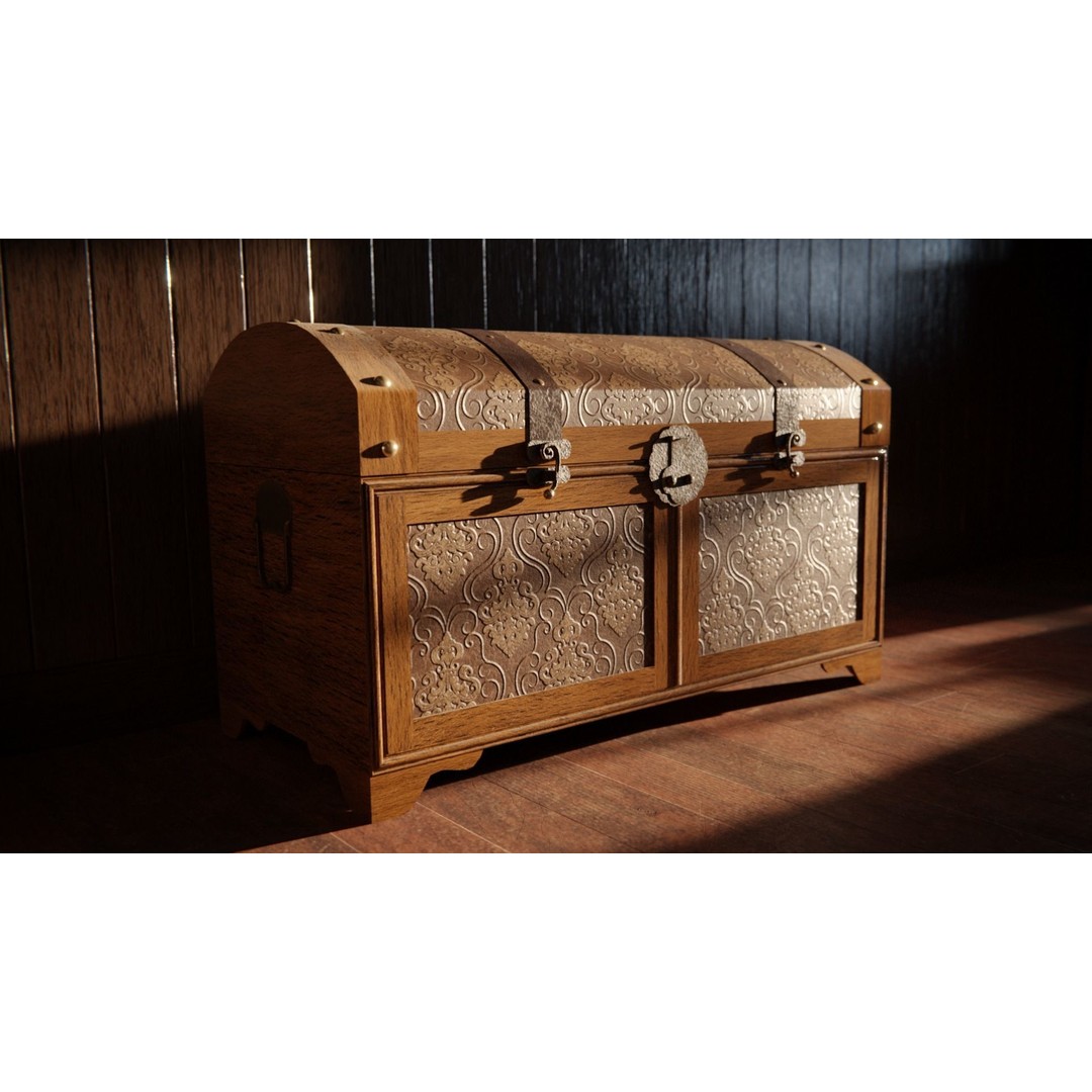 Western Saloon Interior 3D Model – Game Ready Scene with PBR Textures, Blender, FBX, OBJ - View 30