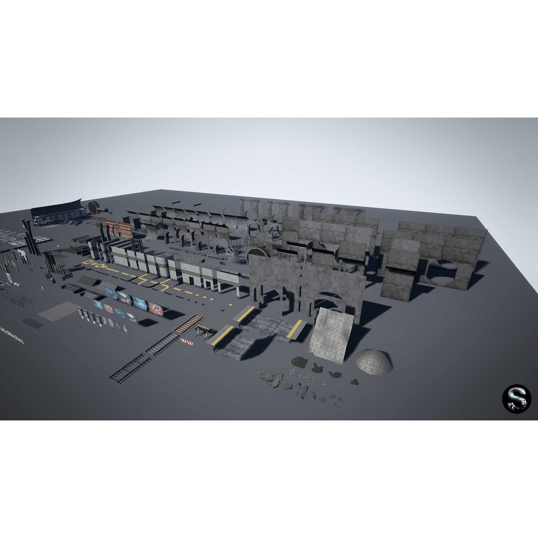 Subway Low-Poly 3D Model – Game-Ready Asset for Unreal Engine