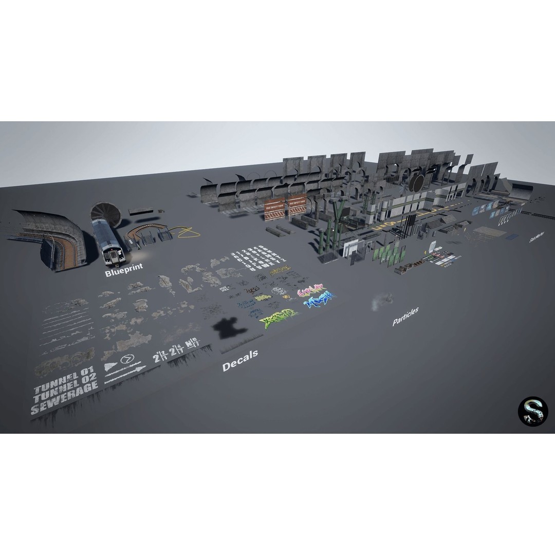 Subway Low-Poly 3D Model – Game-Ready Asset for Unreal Engine - View 12