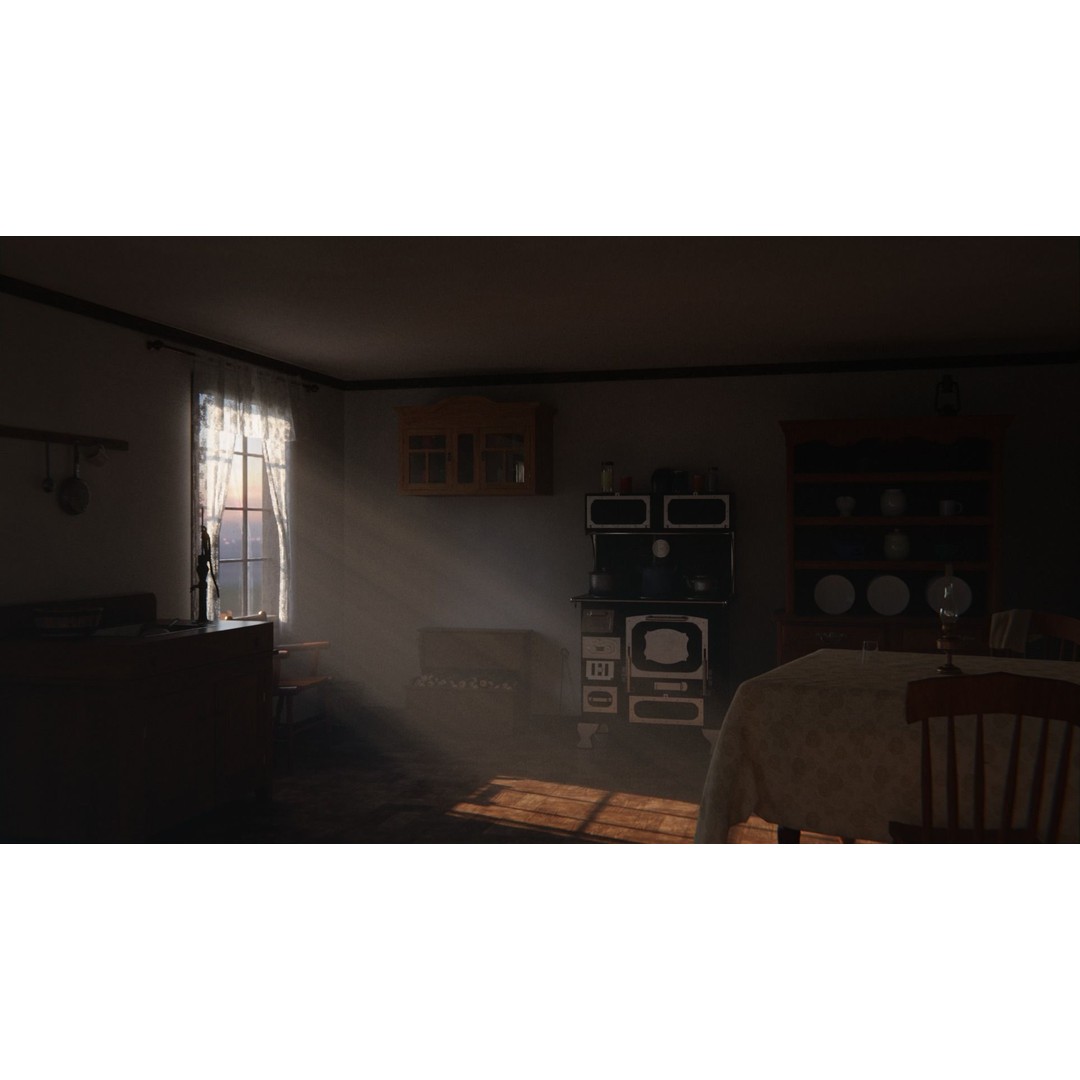 Old Kitchen 3D Model – Vintage Western Style, PBR Textured, FBX, OBJ - View 10