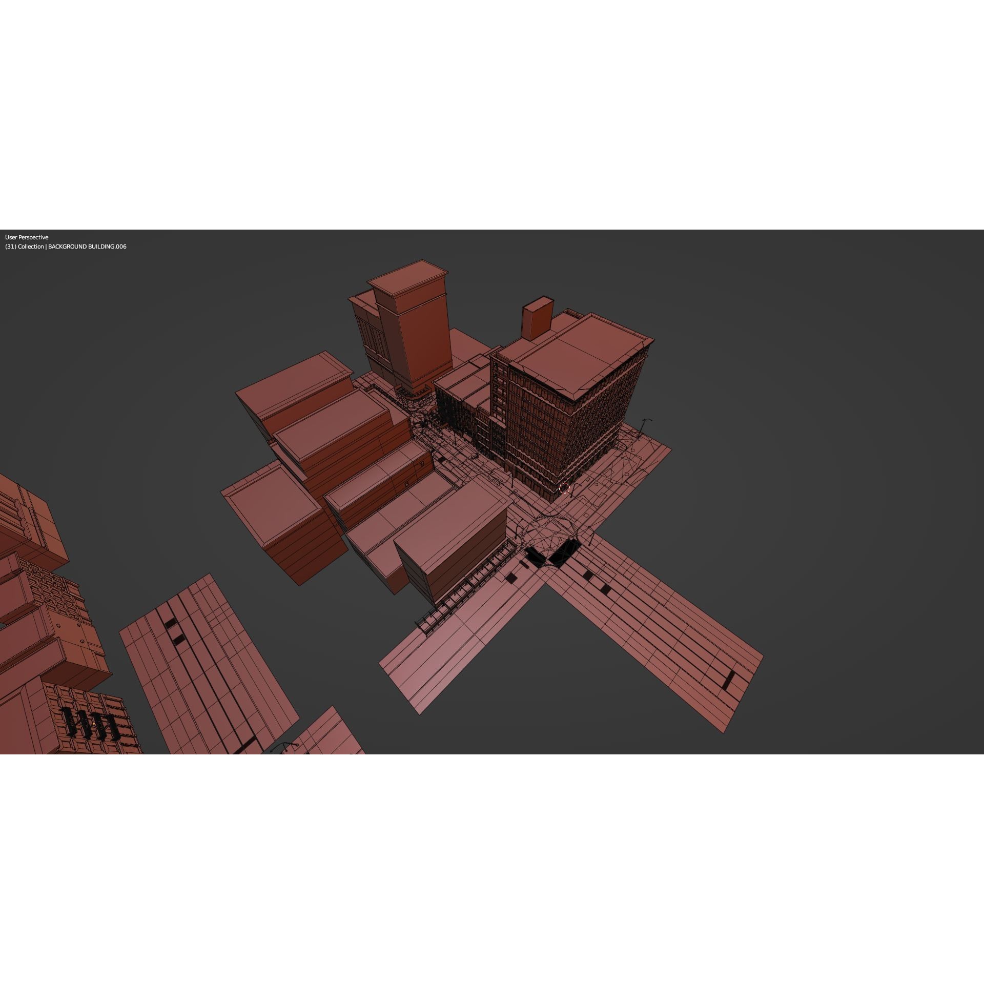Manhattan Modular City Block - Low-Poly Game-Ready 3D Model - View 15