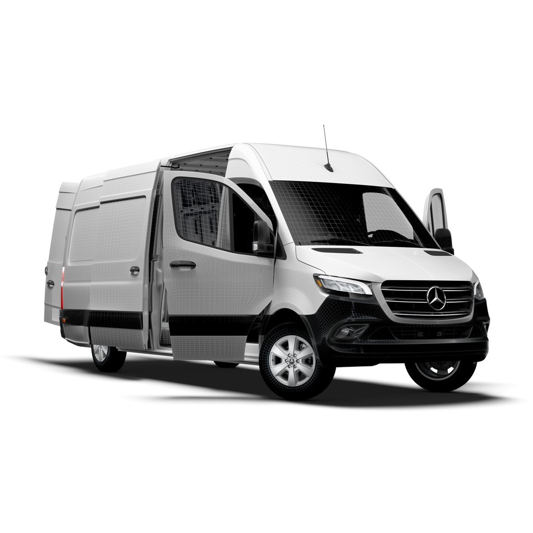 Mercedes Benz Sprinter L3H2 RWD 3D Model – High Quality Interior, FBX, OBJ - View 15