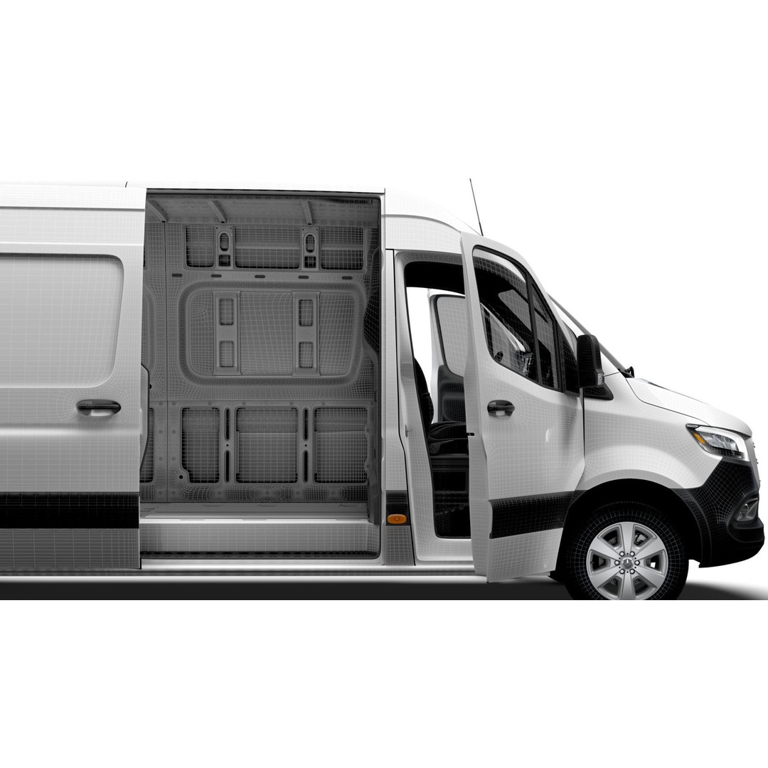 Mercedes Benz Sprinter L3H2 RWD 3D Model – High Quality Interior, FBX, OBJ - View 16
