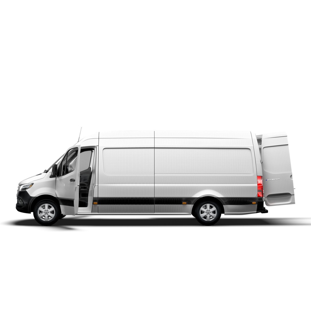 Mercedes Benz Sprinter L3H2 RWD 3D Model – High Quality Interior, FBX, OBJ - View 18