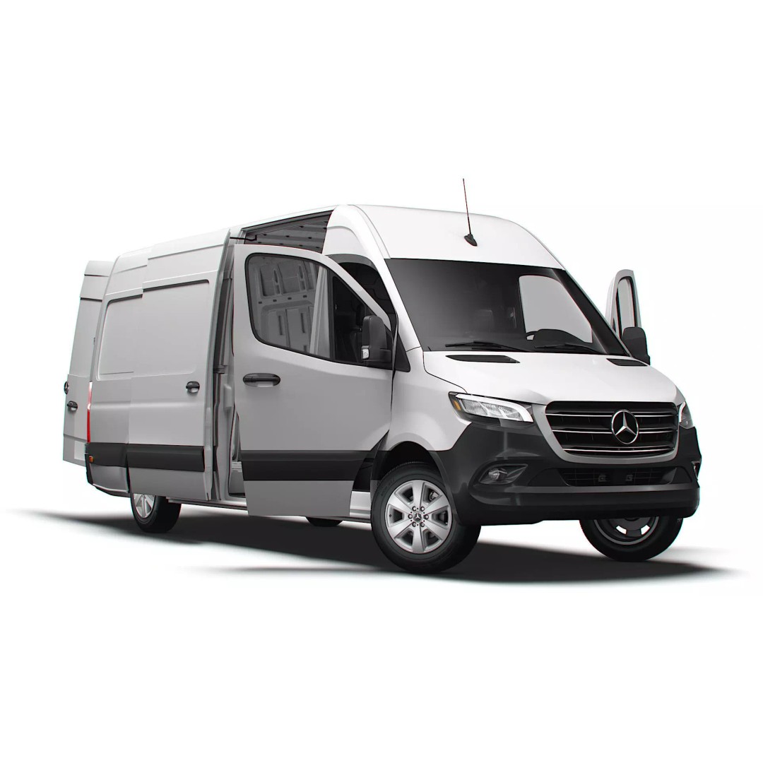 Mercedes Benz Sprinter L3H2 RWD 3D Model – High Quality Interior, FBX, OBJ - View 2