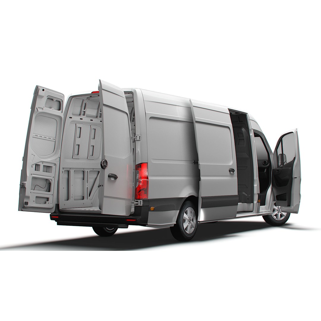 Mercedes Benz Sprinter L3H2 RWD 3D Model – High Quality Interior, FBX, OBJ - View 6