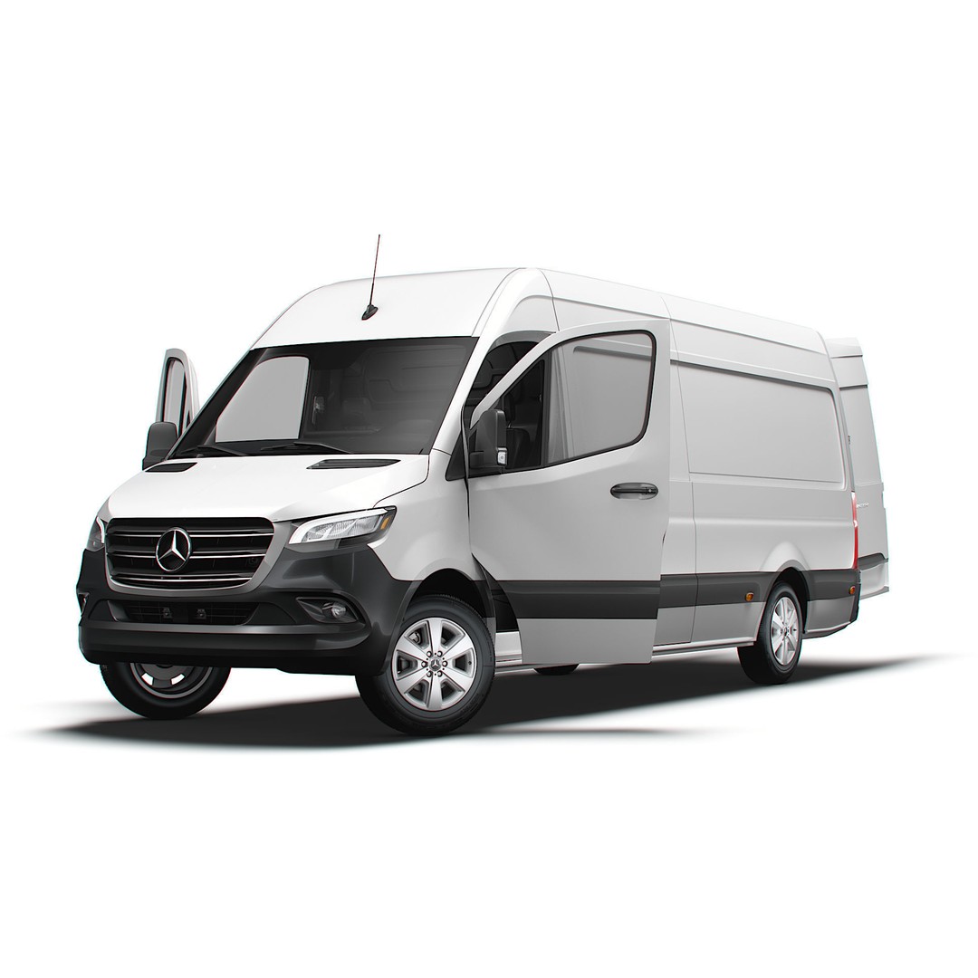 Mercedes Benz Sprinter L3H2 RWD 3D Model – High Quality Interior, FBX, OBJ - View 9