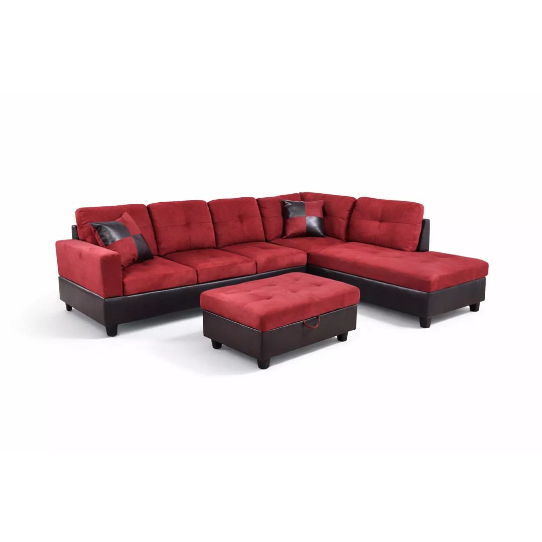 Modern Sofa 3D Model – Low Poly Furniture Collection, FBX - View 8