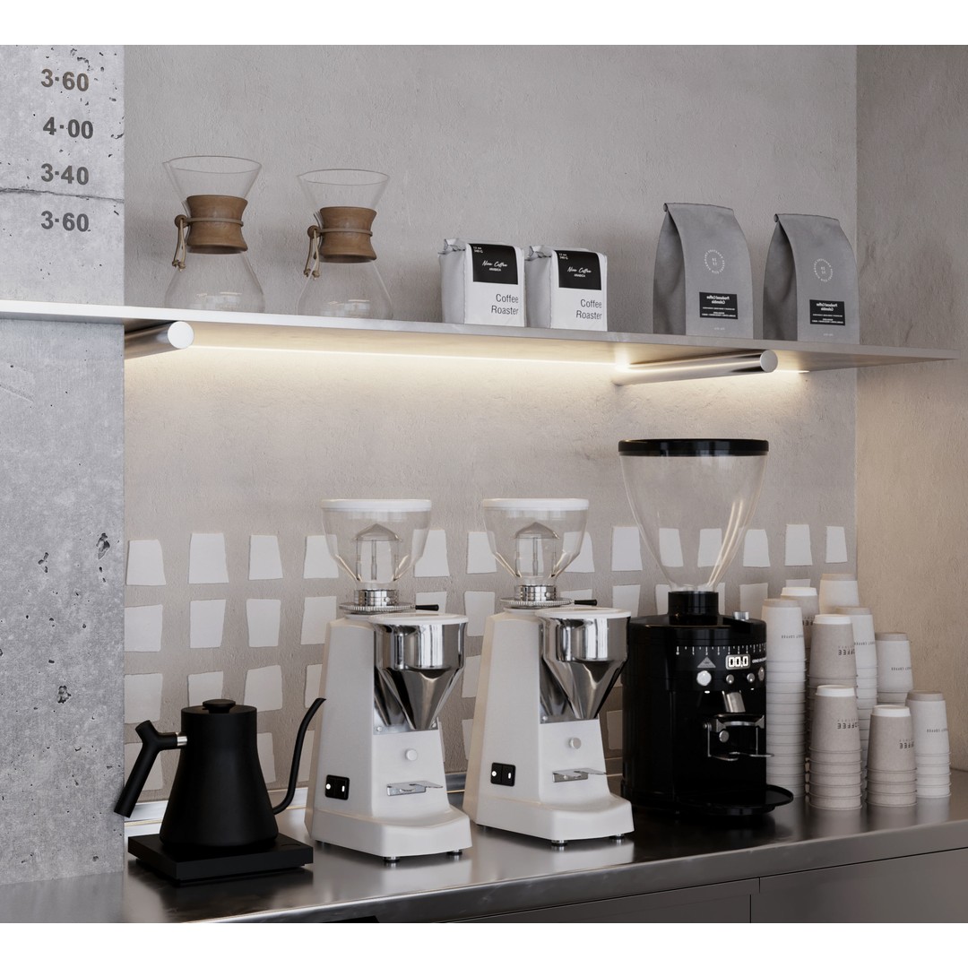 Coffee Shop Interior 3D Model – Fully Textured Scene for 3dsMax - View 16