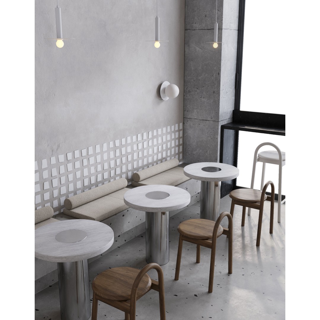 Coffee Shop Interior 3D Model – Fully Textured Scene for 3dsMax - View 25