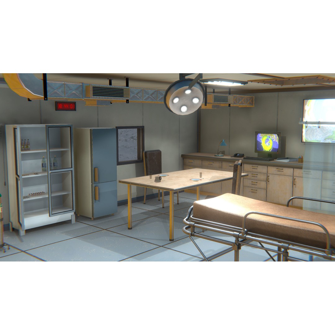 Polar Research Center 3D Model – Modular Arctic Laboratory with Interiors - View 12