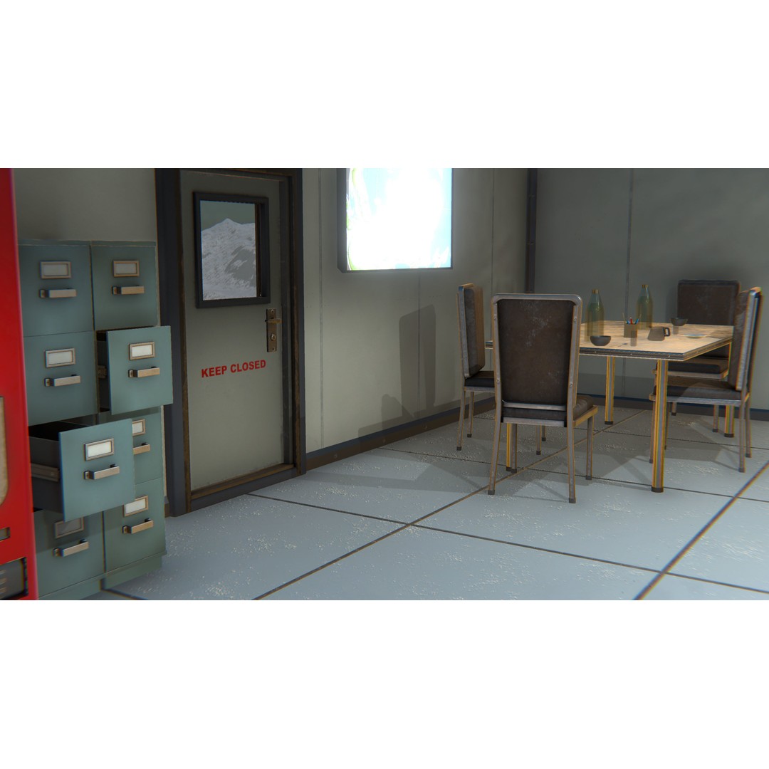 Polar Research Center 3D Model – Modular Arctic Laboratory with Interiors - View 16
