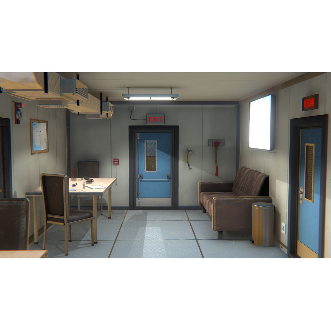 Polar Research Center 3D Model – Modular Arctic Laboratory with Interiors - View 17