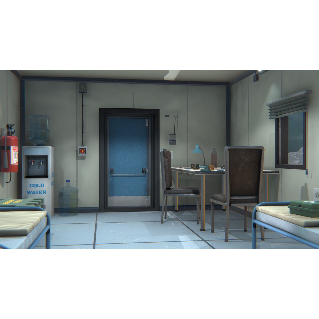 Polar Research Center 3D Model – Modular Arctic Laboratory with Interiors - View 21