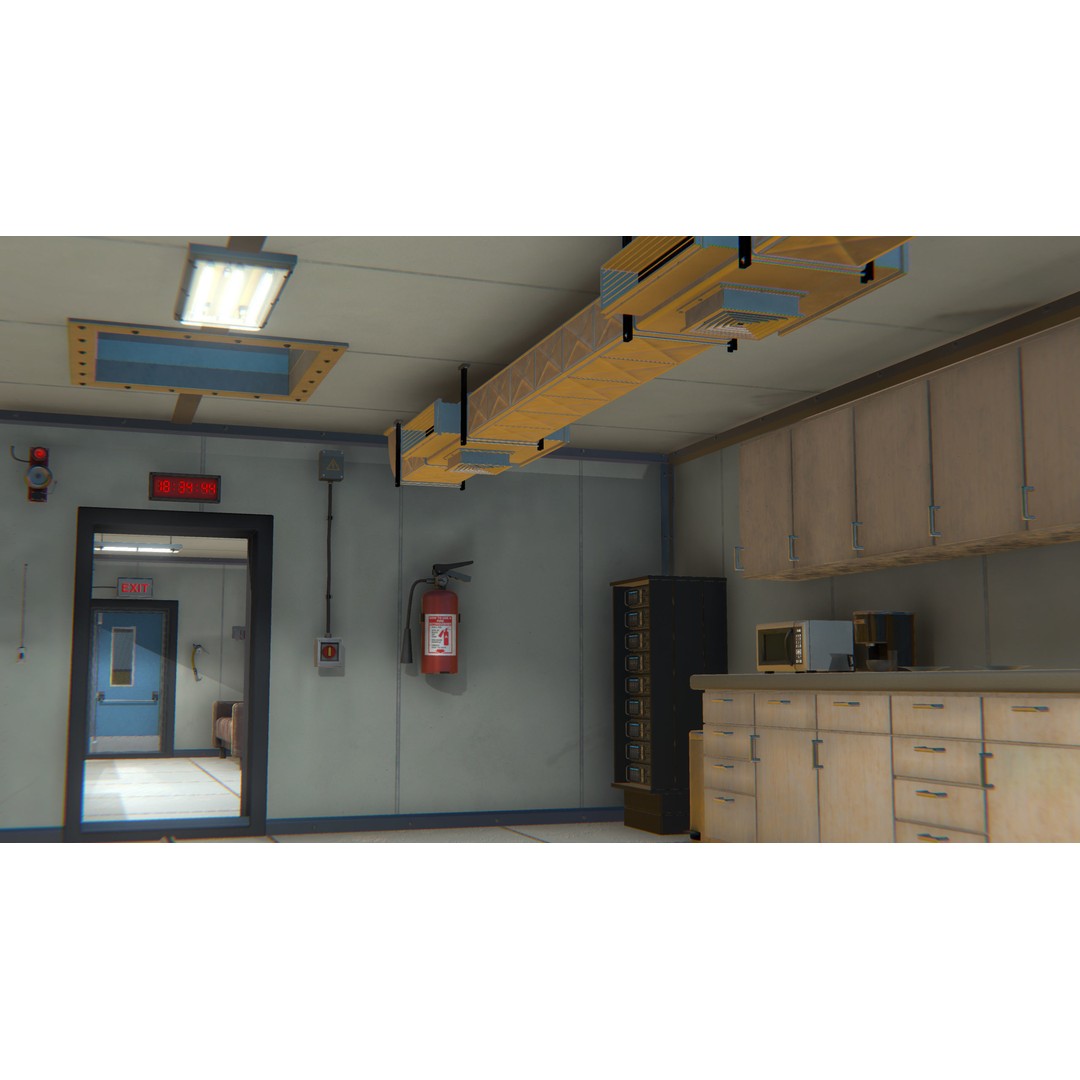 Polar Research Center 3D Model – Modular Arctic Laboratory with Interiors - View 23