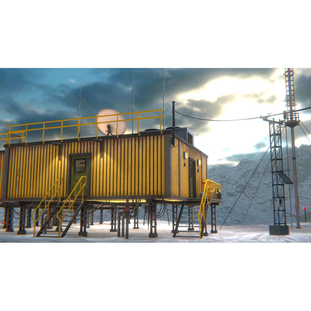 Polar Research Center 3D Model – Modular Arctic Laboratory with Interiors - View 24