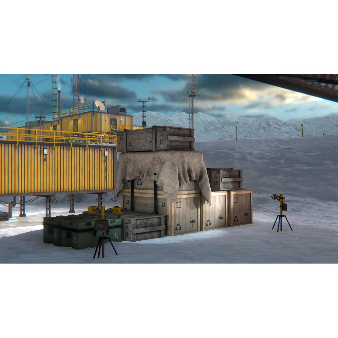 Polar Research Center 3D Model – Modular Arctic Laboratory with Interiors - View 5