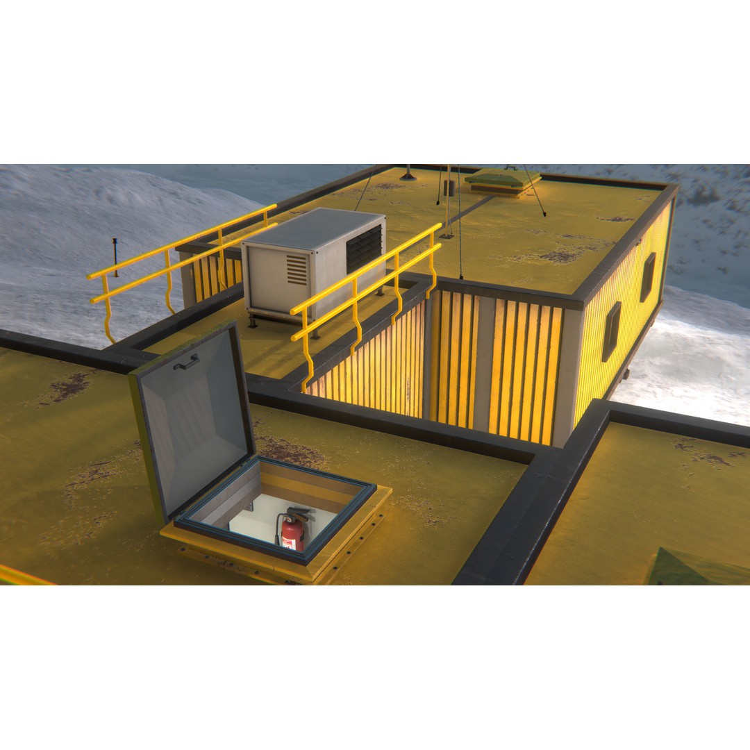 Polar Research Center 3D Model – Modular Arctic Laboratory with Interiors - View 6