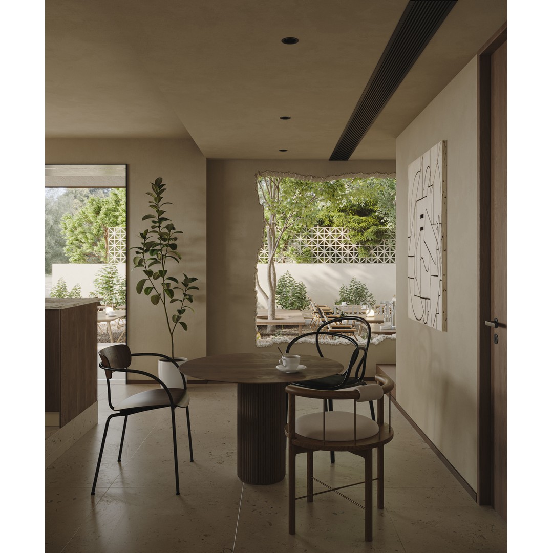 Cafe Restaurant Interior 3D Model – Fully Textured Scene, Corona Renderer - View 6