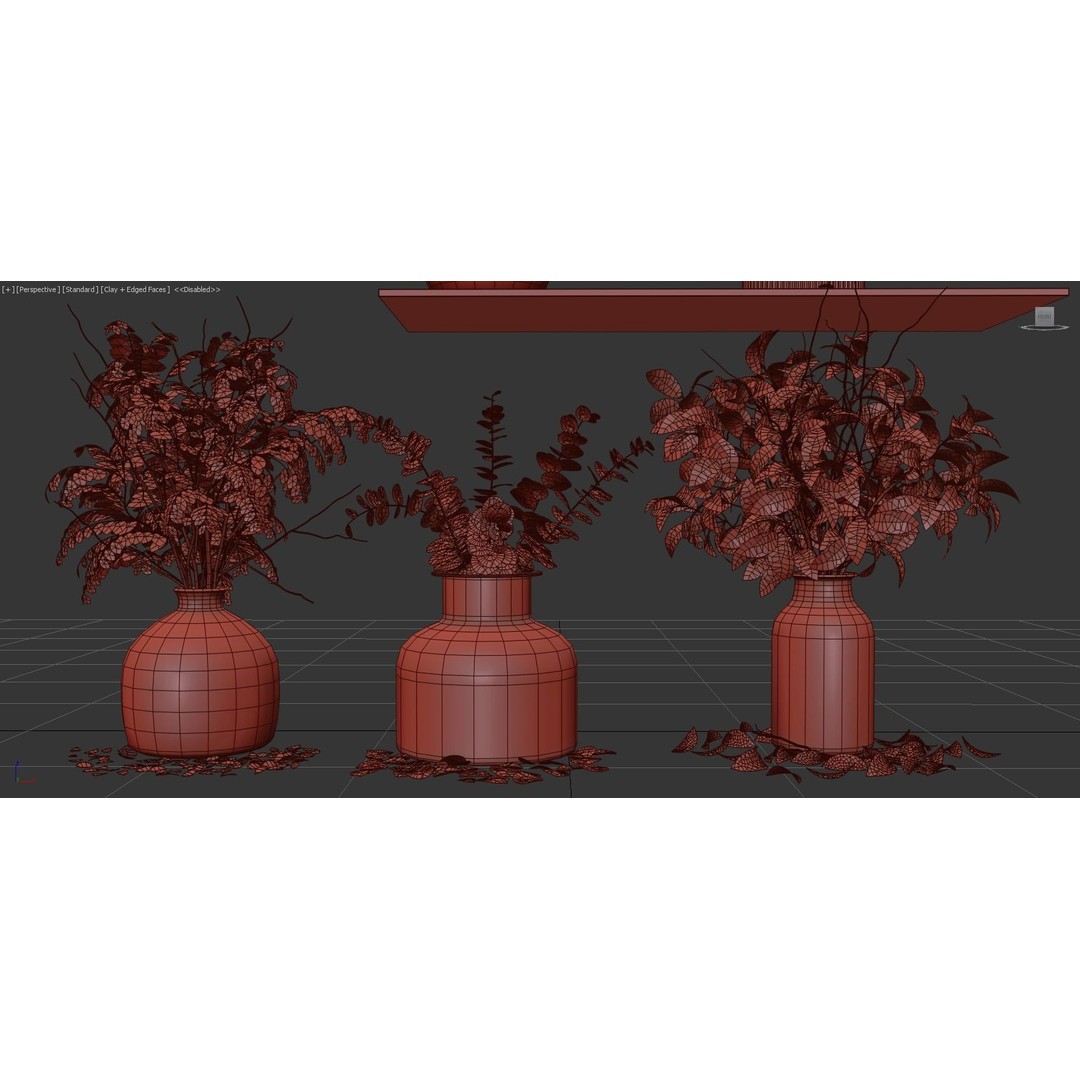 Indoor Plants 3D Model – High Poly PBR Asset, OBJ and 3Dmax - View 11