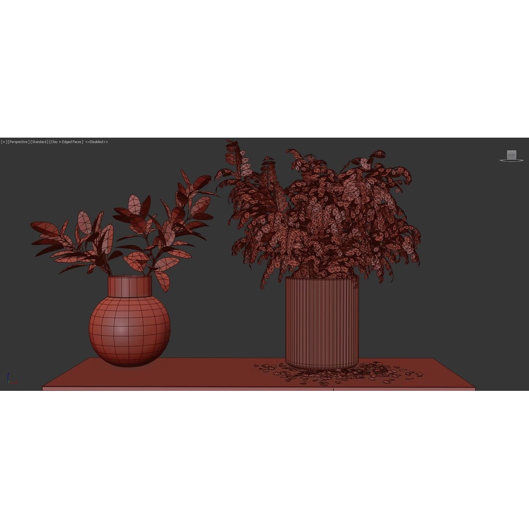 Indoor Plants 3D Model – High Poly PBR Asset, OBJ and 3Dmax - View 12