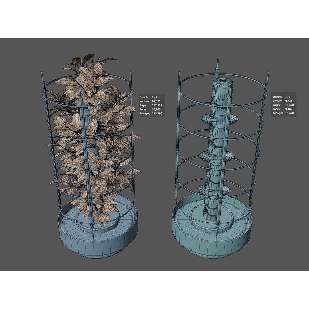 Hangar Building 3D Model – Low Poly Studio Set, FBX, OBJ, Blender