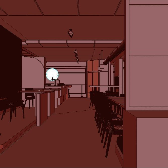 Indoor Bar 3D Model – Realistic Daytime Interior, FBX & OBJ Formats