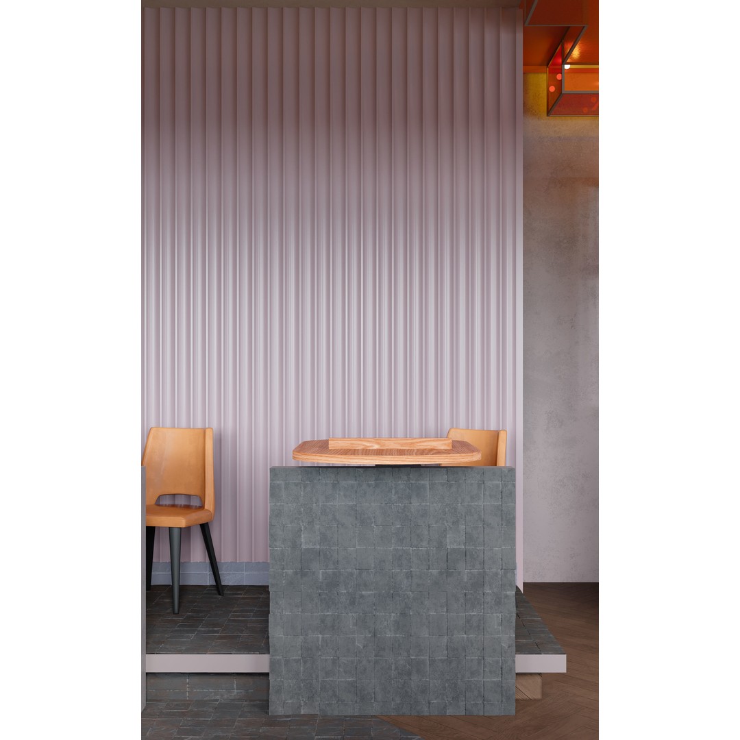 Indoor Bar 3D Model – Realistic Daytime Interior, FBX & OBJ Formats - View 6