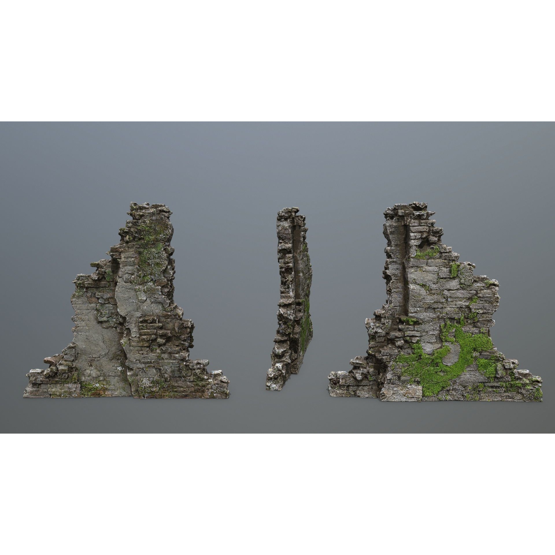 Old Ruins - Low-Poly Game-Ready 3D Model - View 11