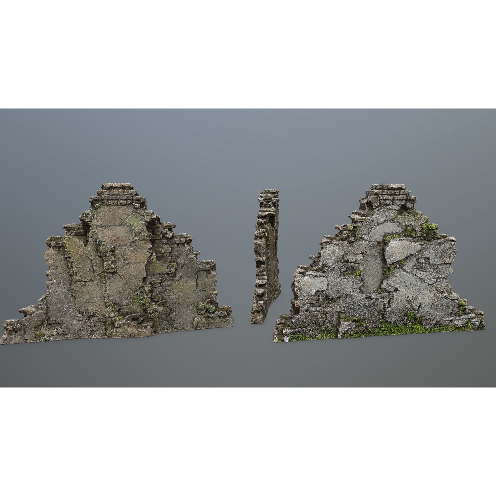 Old Ruins - Low-Poly Game-Ready 3D Model - View 14