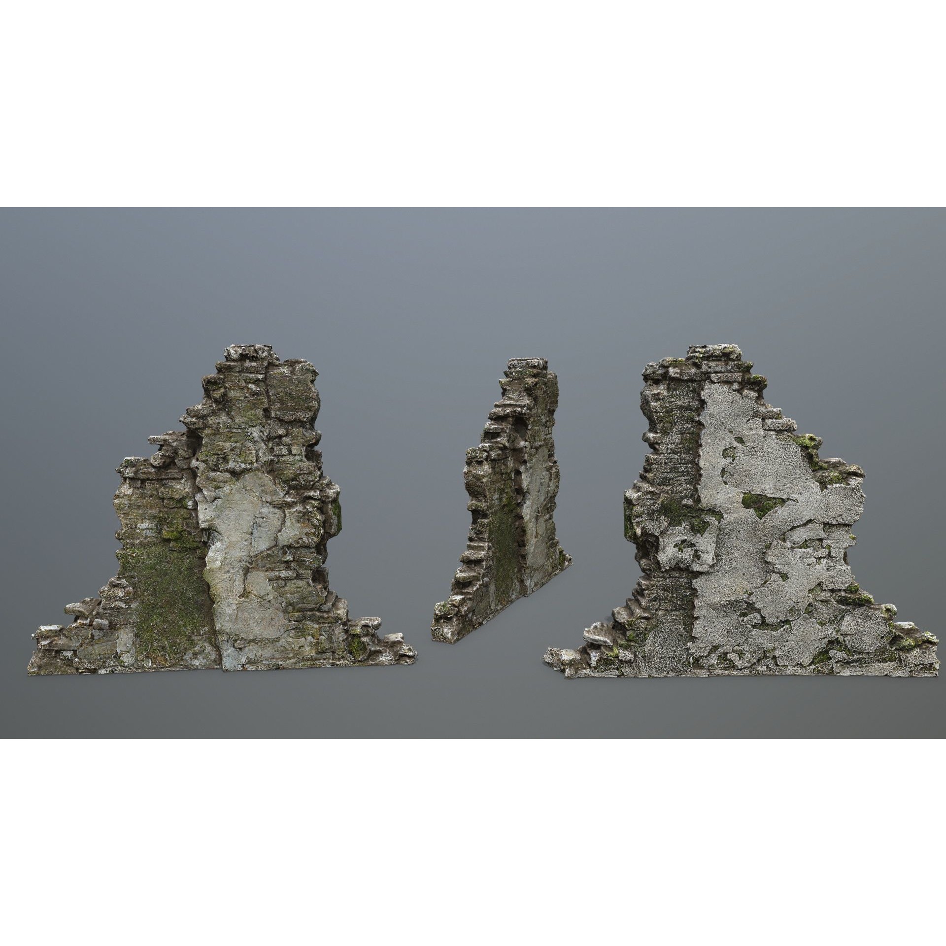 Old Ruins - Low-Poly Game-Ready 3D Model - View 15