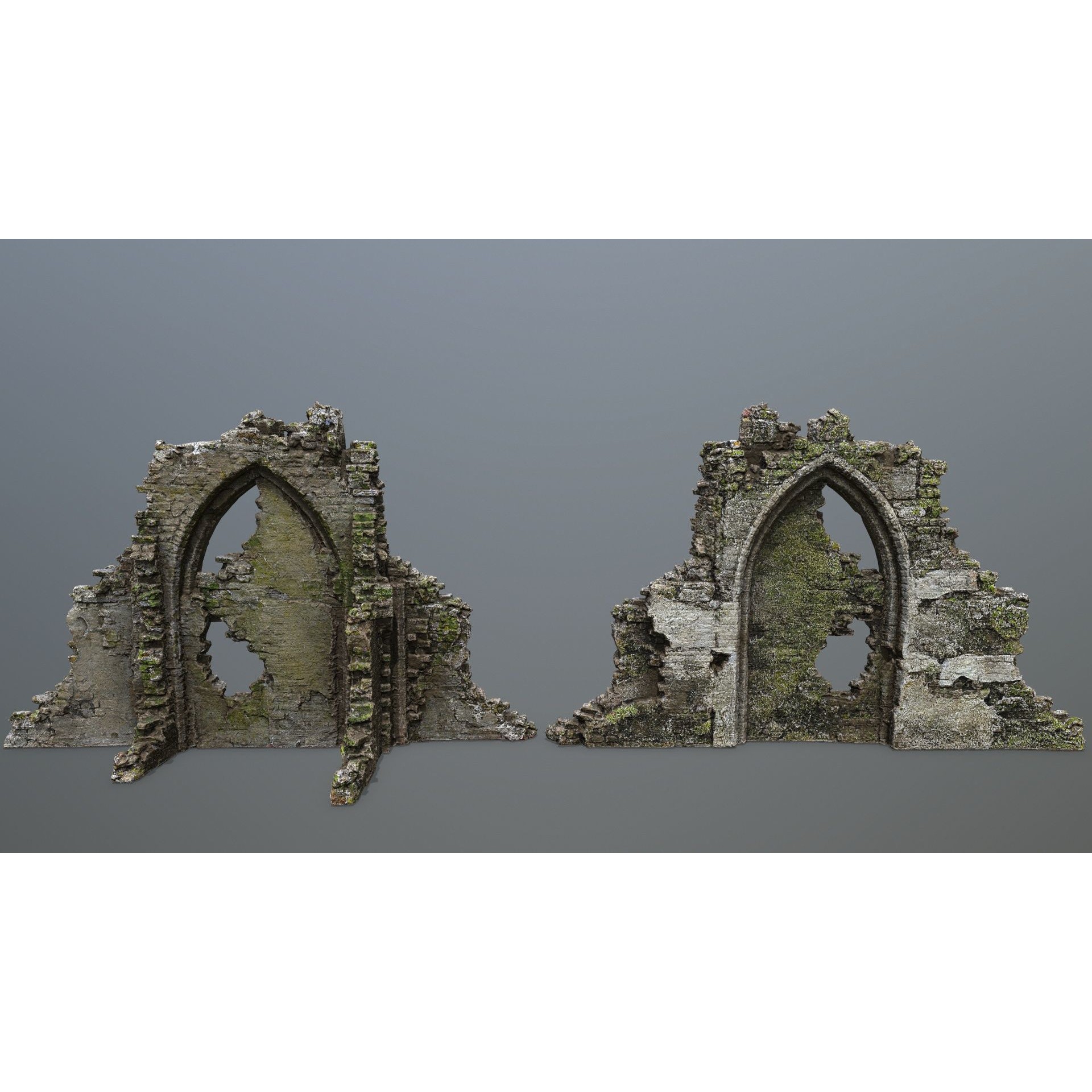 Old Ruins - Low-Poly Game-Ready 3D Model - View 8